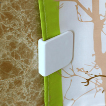 Shower curtain anti-floating hook at both ends of the windproof Wall buckle curtain holder wall edge anti-leakage clip gap clip wall hook