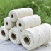 Zongzi Rope Sợi dây cotton Sợi dây Chất liệu sợi cotton Tấm thảm bện Sợi dây đan bằng tay Làm bằng tay Dây buộc Dây thừng Khai thác Dây thừng mỏng Dày - Công cụ & vật liệu may DIY