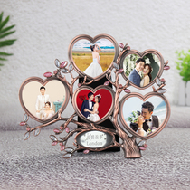 Mothers Day anniversary gift photo frame Wedding birthday gift for student girlfriends romantic engagement photo diy ornaments