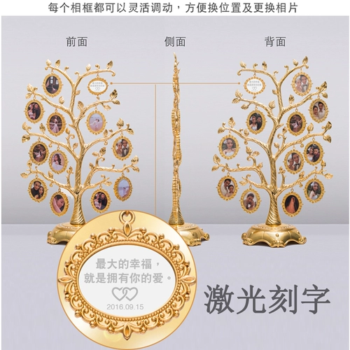 Отправить семейные фотографии Старейшины, чтобы дать пары дерева, чтобы дать подругам подругу подруг подруги жена жена брак день рождения Мемориальный подарок