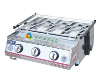 Shuangchi SC-J33 three-head stainless steel with glass gas barbecue oven commercial energy-saving and environment-friendly barbecue oven