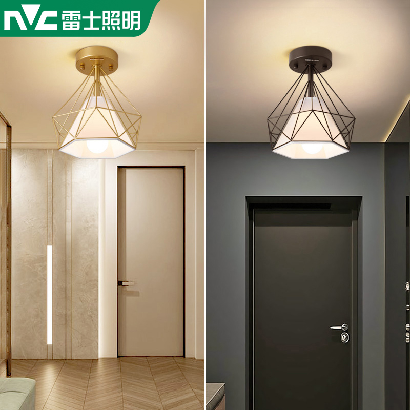 NVC Lighting Nordic Walkway Lights Corridor Lights Entrance Entrance Lights Creative Foyer Balcony Fitting Room Iron Lights