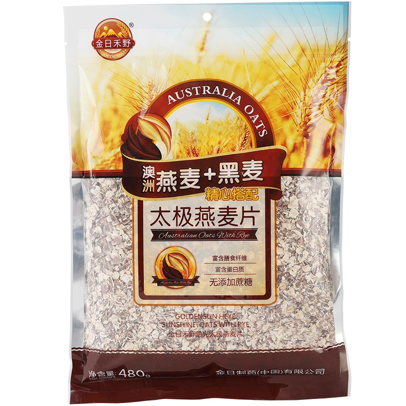 金日禾野太极燕麦片黑麦片早餐营养冲饮谷物无糖精非脱脂速食健身