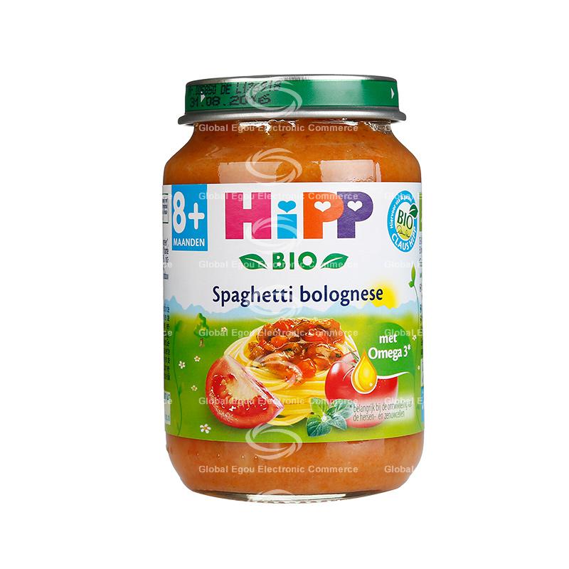德国hipp婴儿有机番茄肉酱意粉泥8个月+ 190g