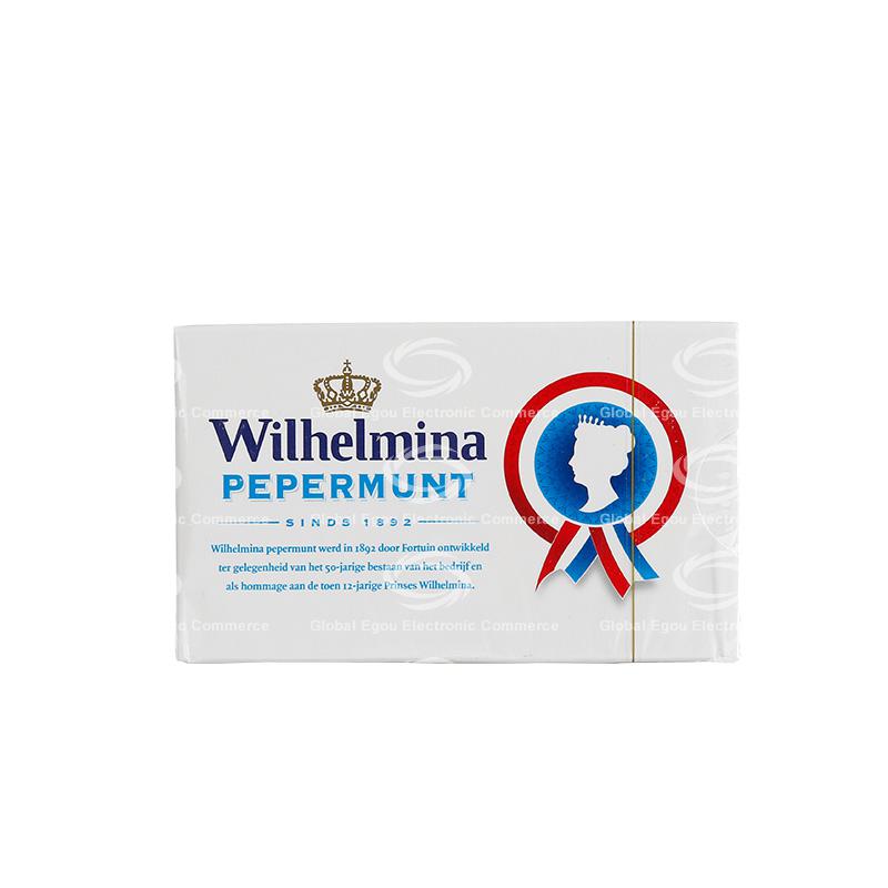 【荷兰直邮】荷兰wilhelmina薄荷糖盒装100g