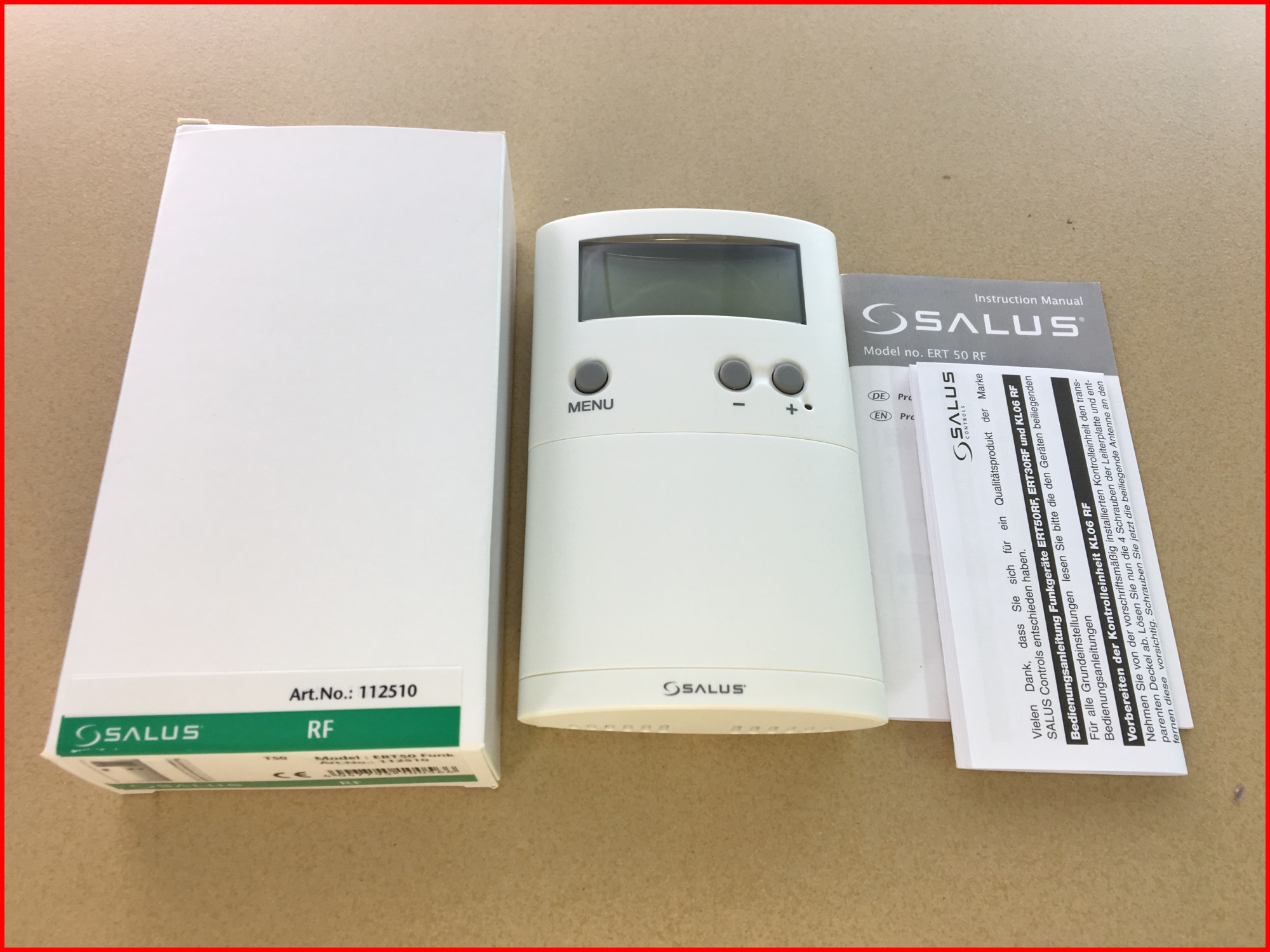 Original installation Salus SALUS ERT50 Funk import programmable wireless range control indoor thermostat-Taobao