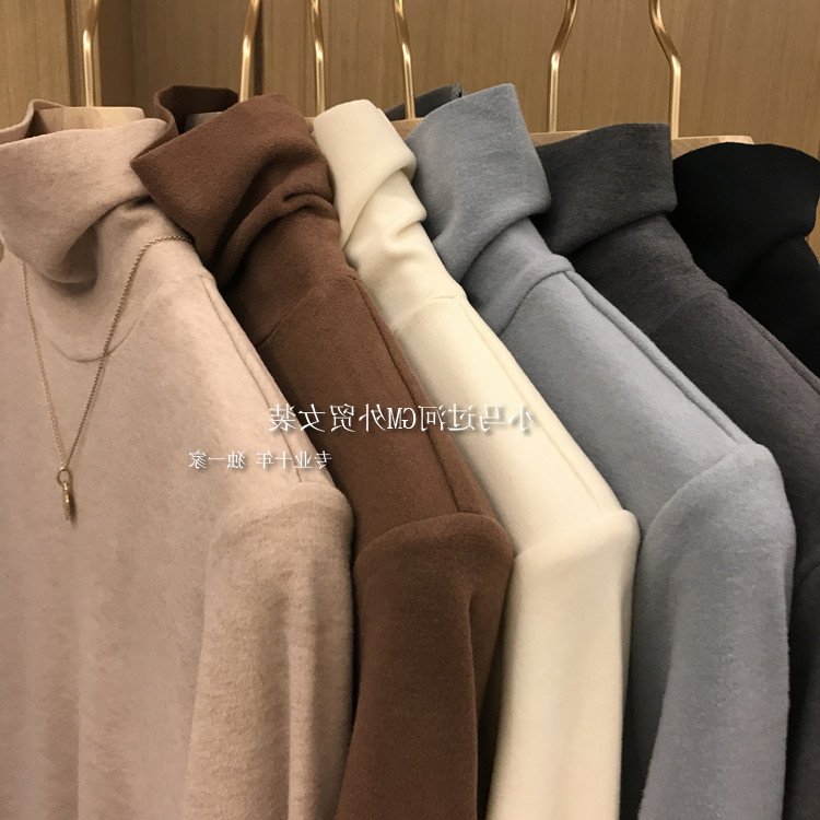 Brand Fold Discount Store Mall Special Cabinet Withdrawal Women's Foreign Trade Cut Mark Temperament Beauty Yabby Long Sleeve Bottom Blouses Early Autumn