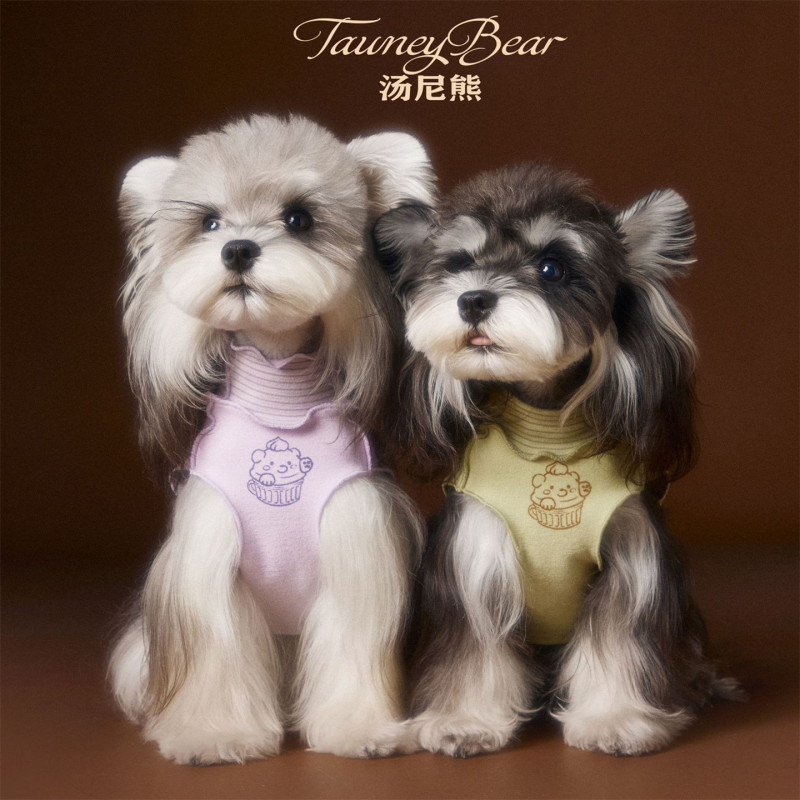 Tony Bear Pet Clothes Autumn Sleeveless Vest for Small Dogs Schnauzer Teddy Bichon Corgi Yorkshire Cat