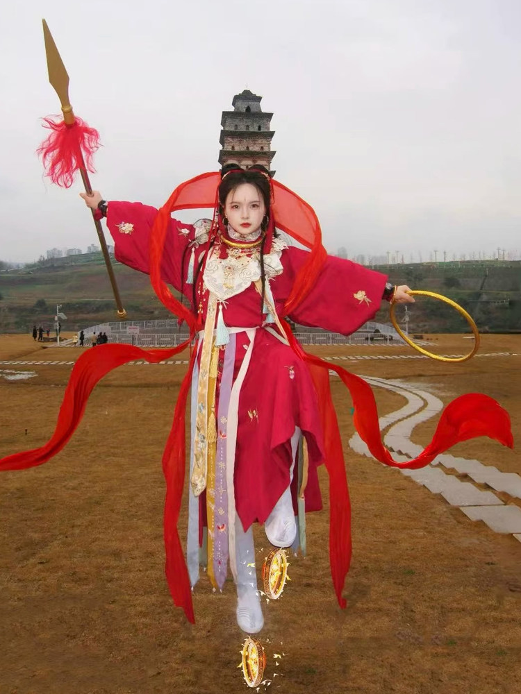 New arrival adult version of nezha nao hai: the devil boy cosplay
