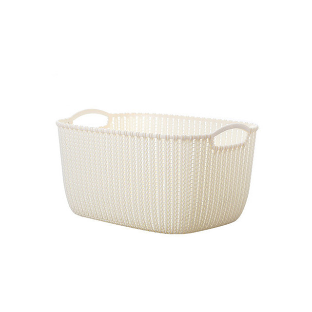 imitation rattan storage basket desktop storage ins simple wind mask storage basket finishing basket ຕູ້ເກັບມ້ຽນນັກສຶກສາຫໍພັກ