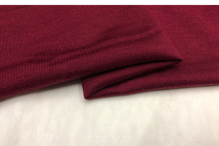 Nissan co giãn len cashmere vải len nguyên chất trong mùa thu mỏng và áo len mùa đông vải cao cấp rượu vang đỏ - Vải vải tự làm vải cotton