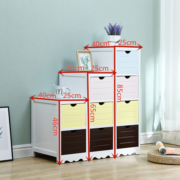 Đơn giản đầu giường phòng ngủ nhỏ rộng gỗ 20/25 / 30cm siêu nhỏ hẹp nip đơn giản tủ bên tủ tủ lưu trữ - Buồng tủ quần áo kính