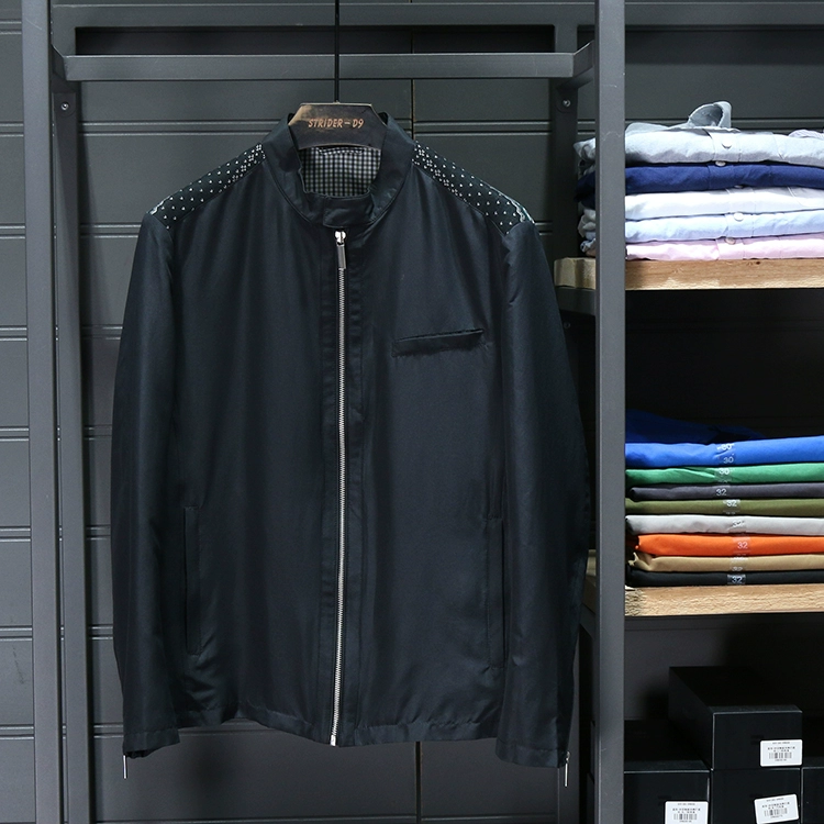 51SHOP áo khoác nam không thấm nước khâu cổ áo đan cổ áo mùa thu và mùa đông