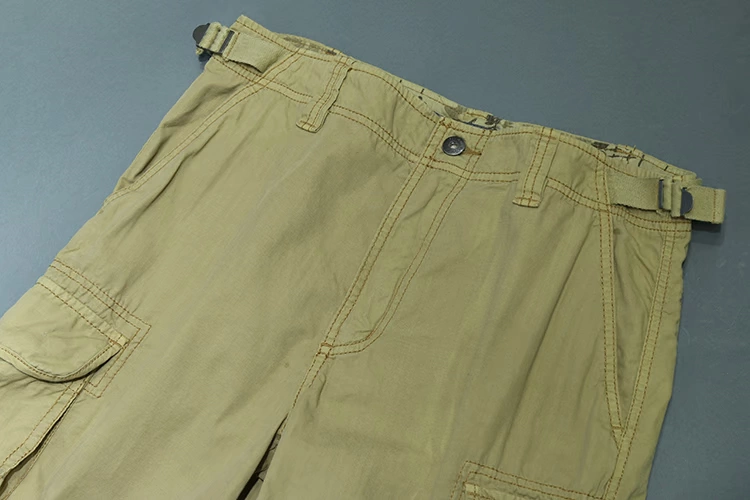 51SHOP quần âu nam thẳng nam quần dài giữa eo bằng vải cotton mùa hè quần đùi nam