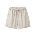 Amy yêu quần ống rộng nữ cao eo rủ 2019 mới hè co giãn eo thể thao quần cotton giản dị - Quần short shop đồ nữ Quần short