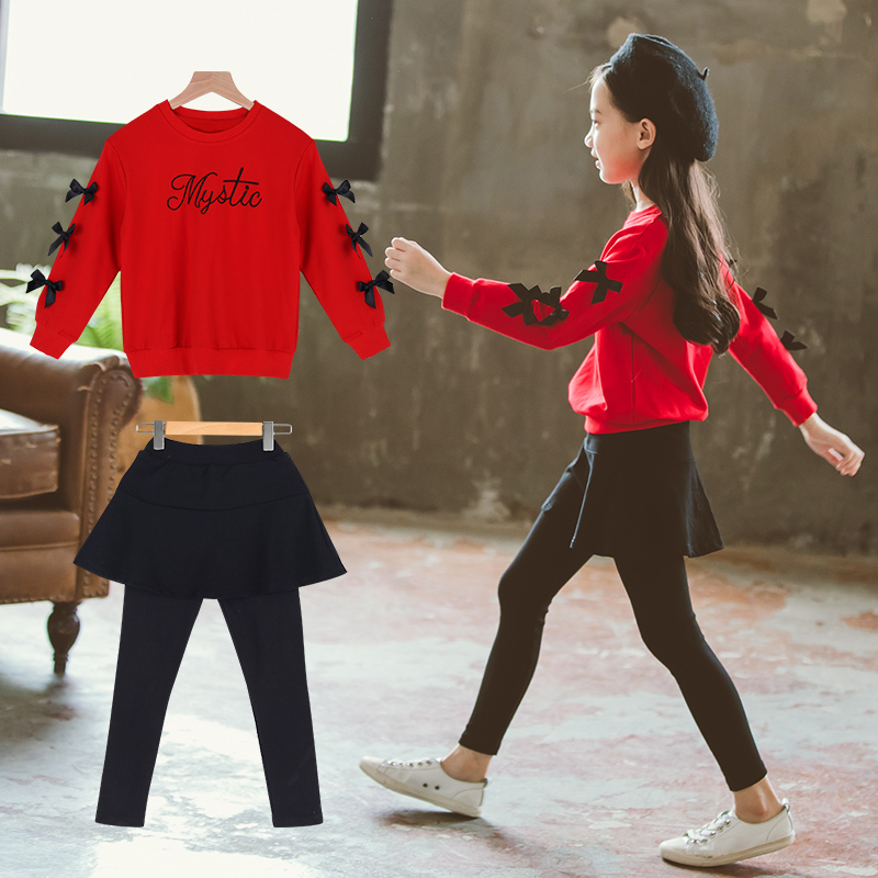 4-12岁小女孩春秋季卫衣裙裤套装:萌娃『穿搭』秘籍,妈妈必备!🌸👗