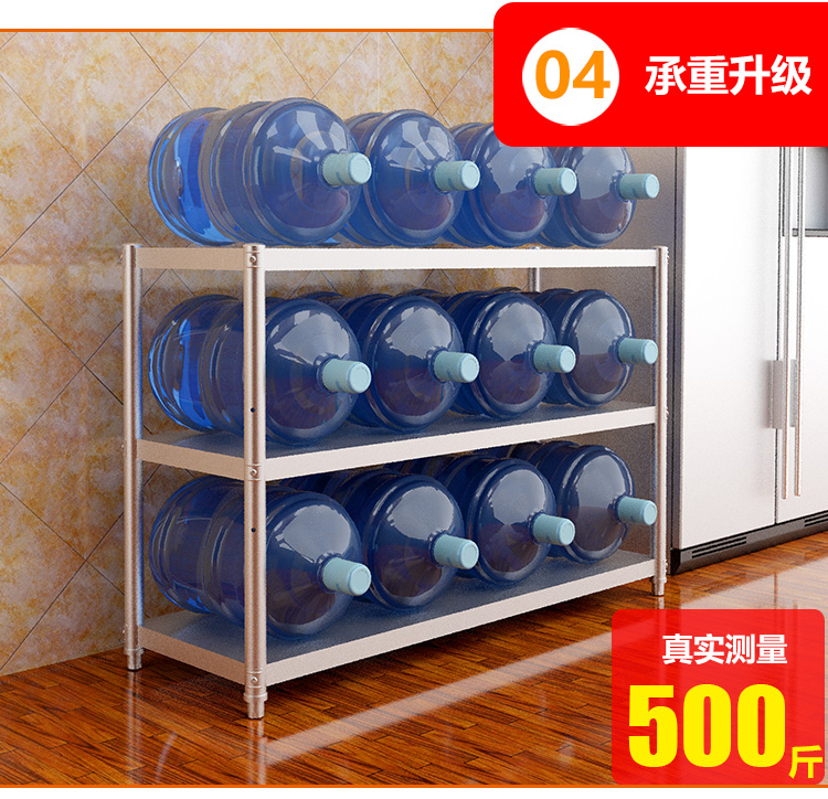 Kệ bếp inox 3 kệ lưu trữ dày nhiều lớp khách sạn 4 kệ lưu trữ bếp lò vi sóng giá - Phòng bếp kệ để gia vị