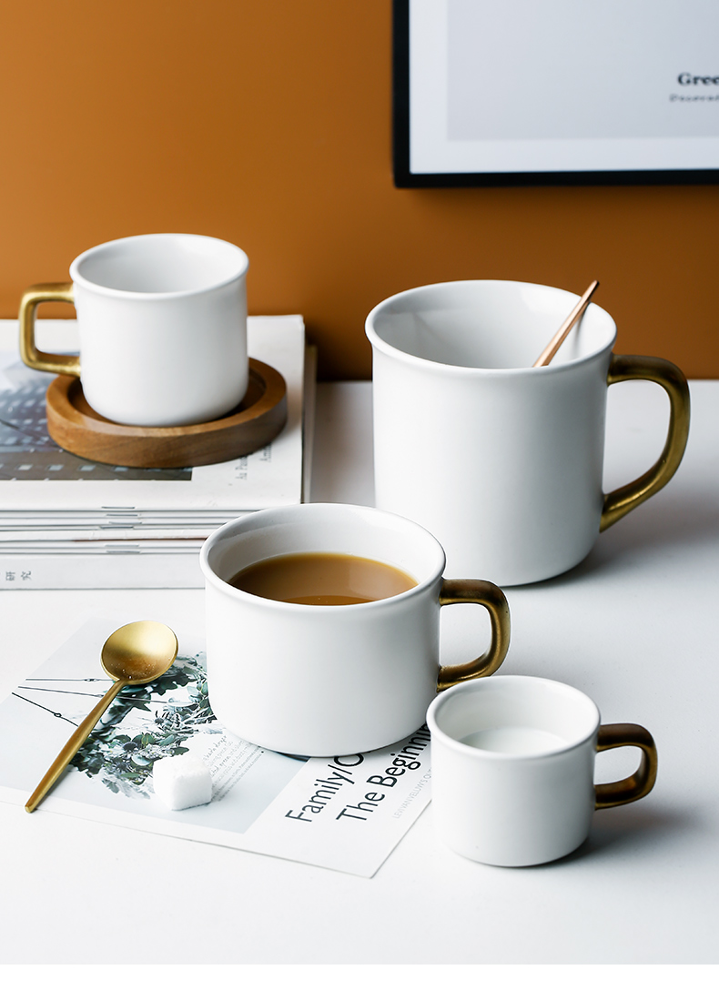 Porcelain color beauty creative ceramic keller simple ins coffee cup set couples cup cup coffee cups and saucers