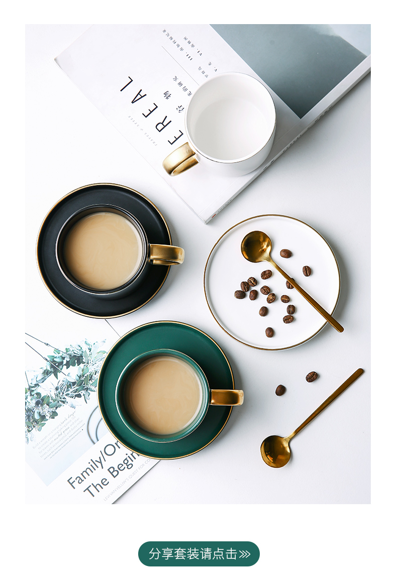 See Colour ins wind small European - style key-2 luxury porcelain color beauty creative ceramic coffee cups and saucers suit afternoon tea cup with a spoon
