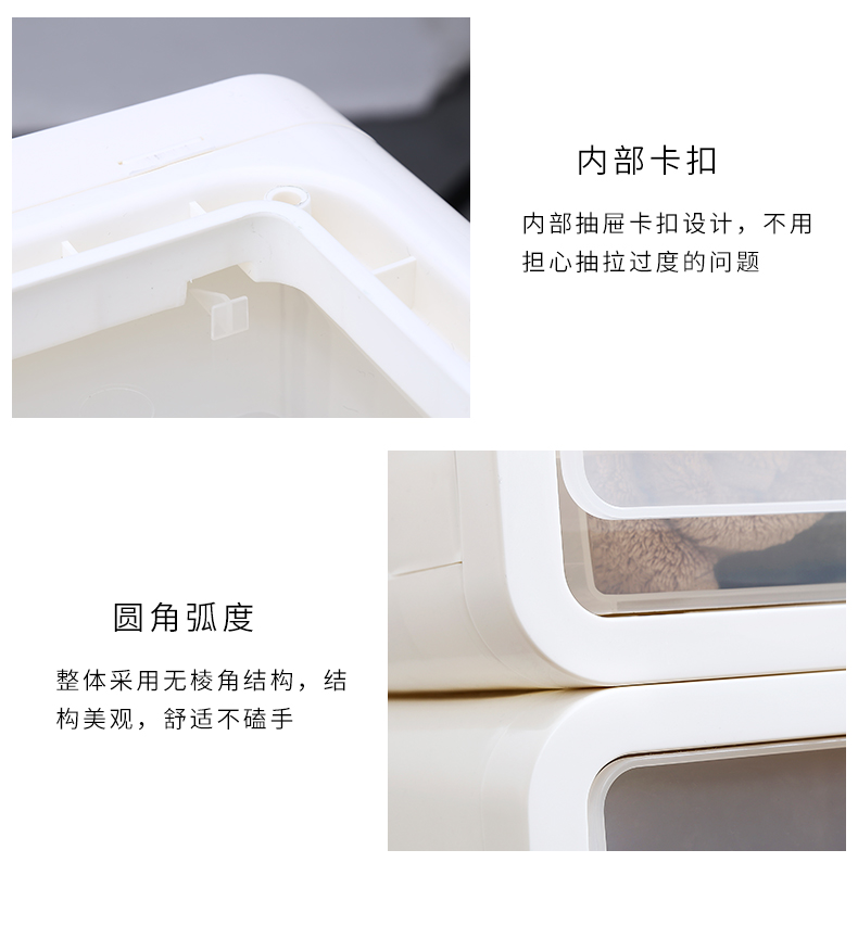 Porcelain color beauty drawer bin plastic box to receive a wardrobe receive transparent underwear thanks locker sorting box