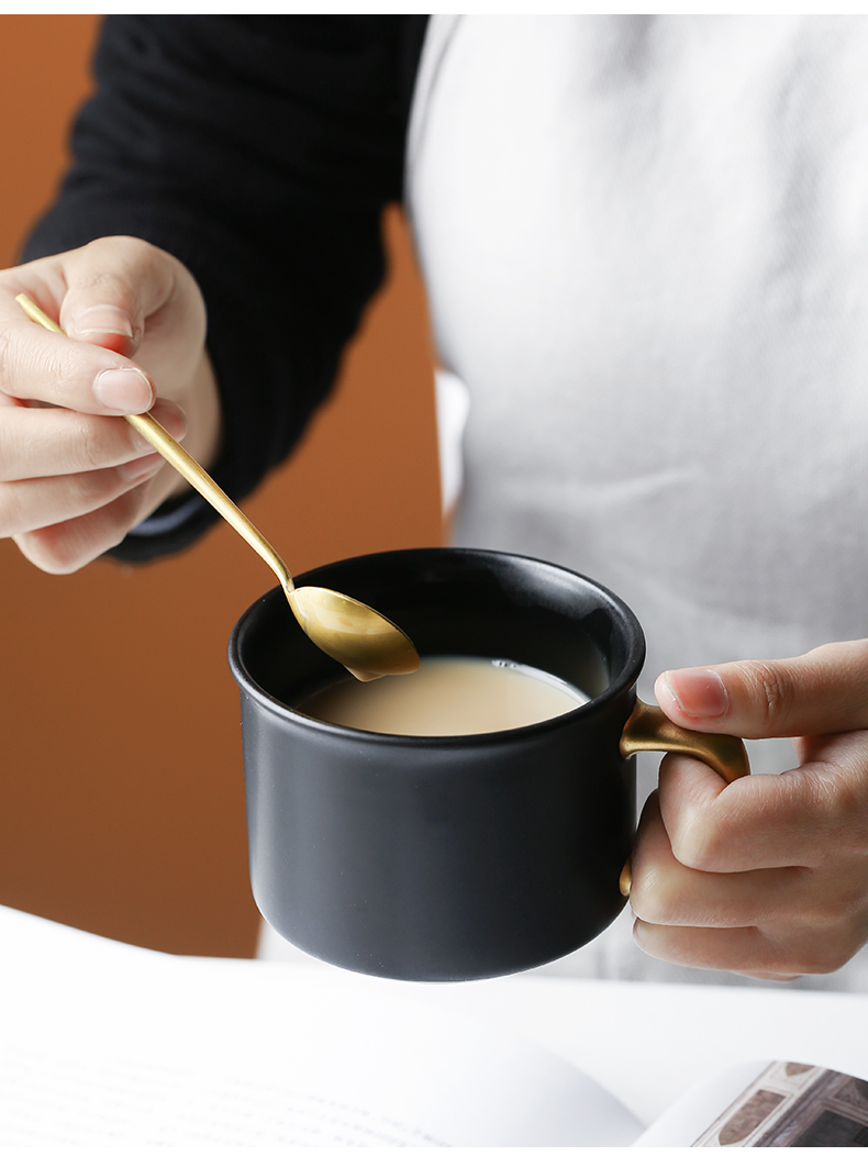 Porcelain color beauty creative ceramic keller simple ins coffee cup set couples cup cup coffee cups and saucers