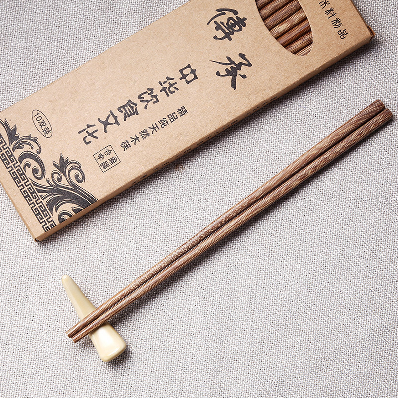 Porcelain color beautiful outfit that 10 pairs of chopsticks environmental protection, the log wings without lacquer idea for Japanese household solid wood, wooden chopsticks chopsticks