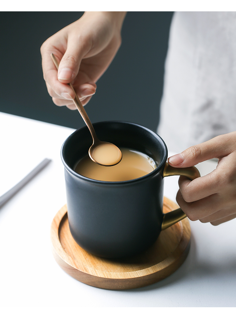 Porcelain color beauty creative ceramic keller simple ins coffee cup set couples cup cup coffee cups and saucers