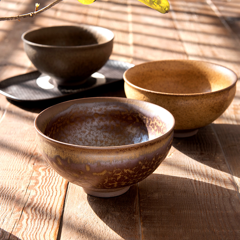 Japanese coarse pottery tea wash to move retro large wash to the ceramic bowl hand tea kungfu tea sea water fittings