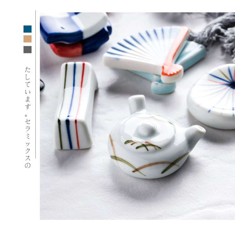 Nhật Bản sáng tạo đũa giữ đũa dễ thương giữ gốm khung hộ gia đình hỗ trợ bàn đũa đũa đũa bộ đồ ăn bút dĩa ăn