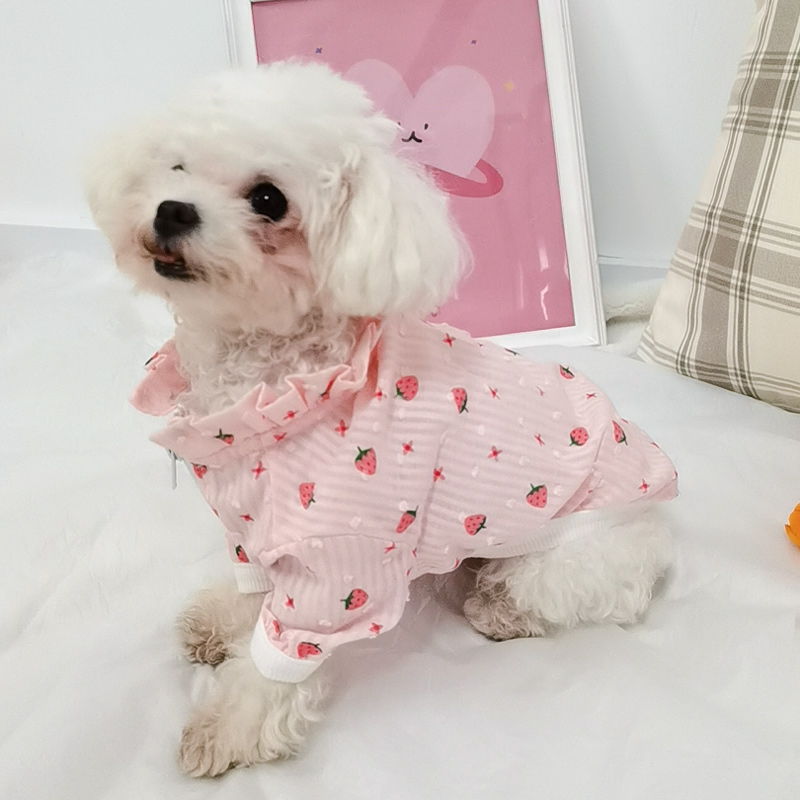 Dog clothes anti-hair loss sunscreen small dog Bichon Pomeranian puppy spring and summer pet vest summer summer thin section