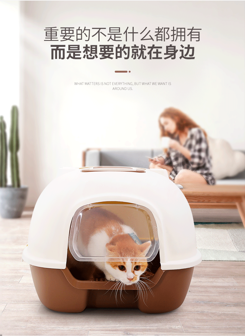 Chặt mèo đầy đủ bát cực lớn khử mùi khử mùi 掀 掀 mèo trẻ cát chậu cát bàn mèo khử mùi mèo - Cat / Dog Beauty & Cleaning Supplies lược chải lông cho chó