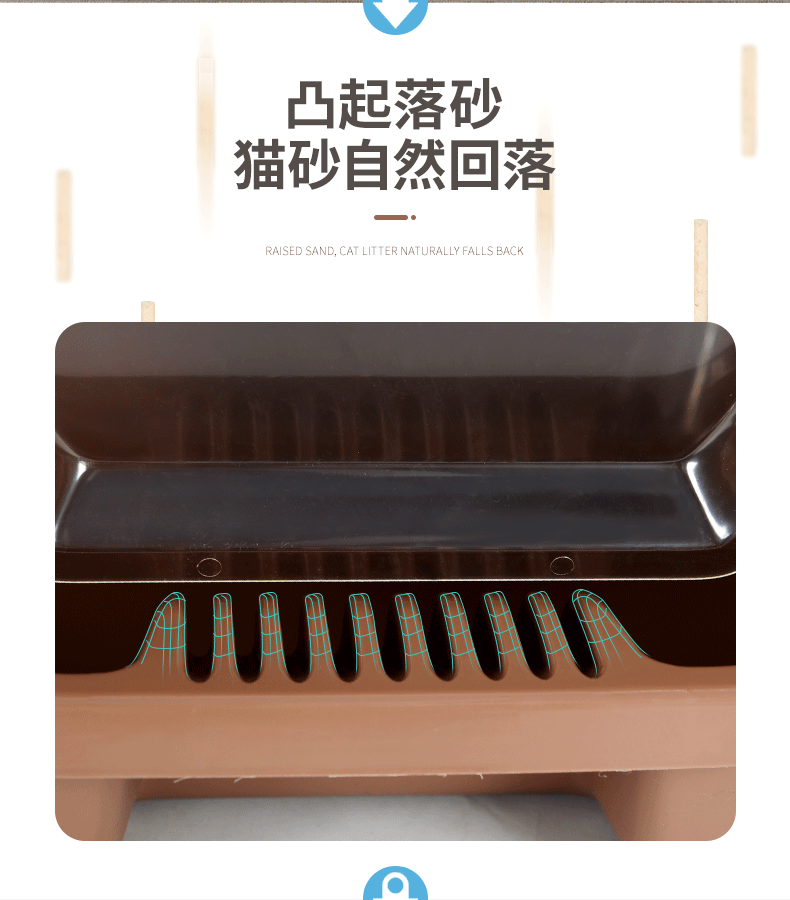 Chặt mèo đầy đủ bát cực lớn khử mùi khử mùi 掀 掀 mèo trẻ cát chậu cát bàn mèo khử mùi mèo - Cat / Dog Beauty & Cleaning Supplies lược chải lông cho chó