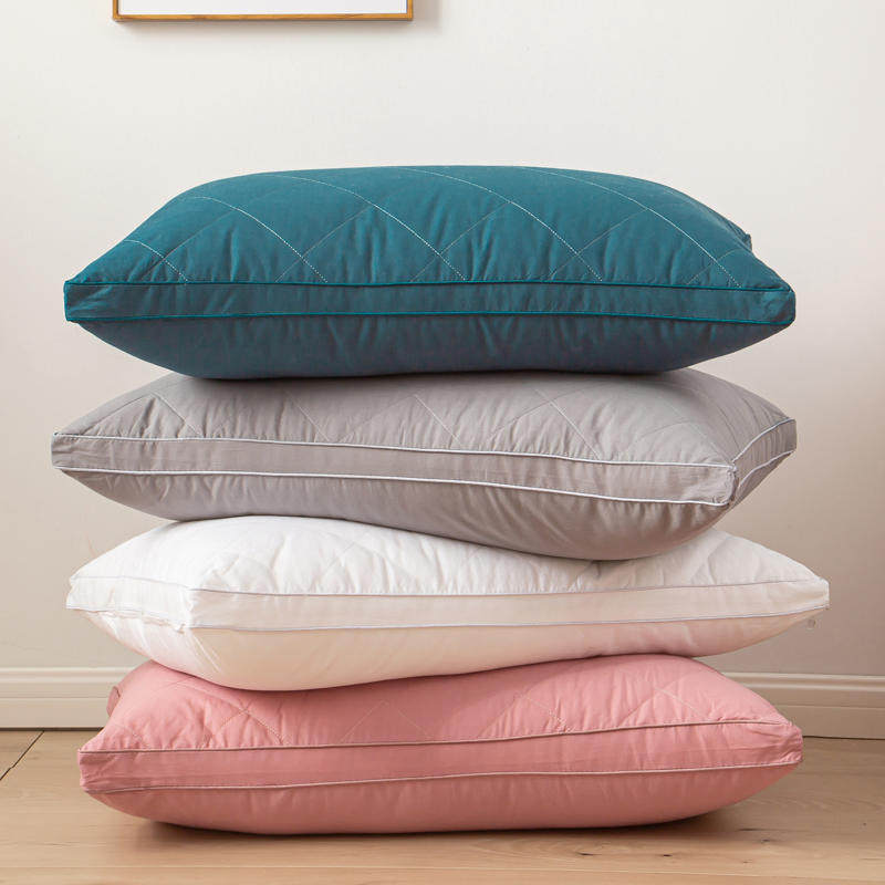 Neck protection super soft single pillow core skin-friendly sanding three-dimensional bilateral high school low pillow can be washed machine wash single pack