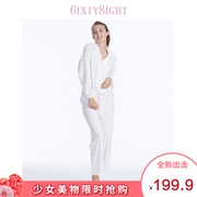 6IXTY8IGHT 68 phim hoạt hình đồ ngủ cotton nhà quần áo bé gái quần ngủ 68ZH4537