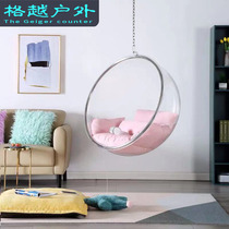 Net Red Bubble Chair Autumn Thousands of Baskets Space Acrylic Transparent Interior Hanging chair glass ins Minjuku Nordic