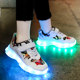 Net red charging light-emitting shoes boys and girls students children with lights luminous flash running leisure sports lighting shoes