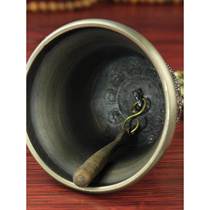 Five-strand bell and pestle Nepalese copper imported hand-made five-strand hand rattle vajra bell and pestle carved offering 15cm