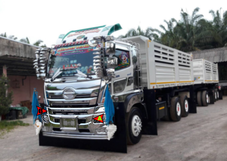Решетка радиатора для грузовика Hino New Victor 500 (Тюнинг), бренд Шум