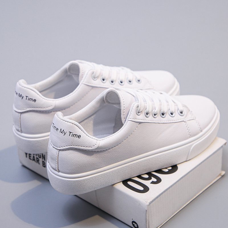 Junior High School and Elementary School Students' White Sneakers 2026 Spring and Autumn Boys and Girls Choir Recitation White Sneakers Performance Shoes