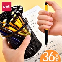 Del 36 Ballpoint Pen Office Stationery Supplies Ball Pen Blue Student Oil Pen Press Office Ballpoint Pen