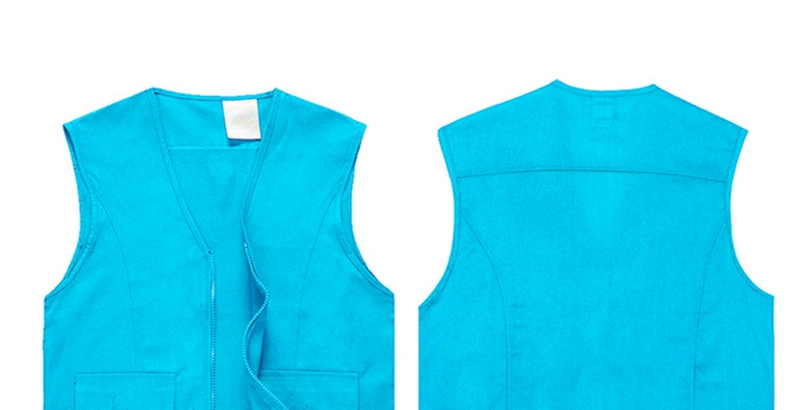 Bông tình nguyện vest đỏ chiến dịch quảng cáo tình nguyện viên khuyến mãi vest vest tùy chỉnh in logo áo vest trung niên