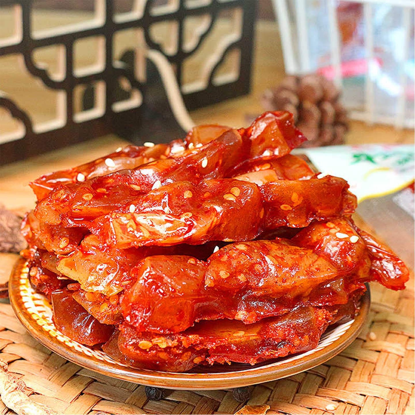 卤门家族牛蹄筋:一口入魂的香辣麻辣,零食界的“扛把子”🔥!-牛肉类-淘宝百科网