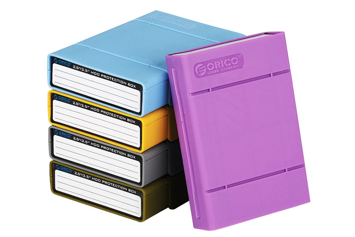 Special price PHP-35 five color desktop hard disc shockproof containing pack pp box sata 3 5 inch hard disc protection box