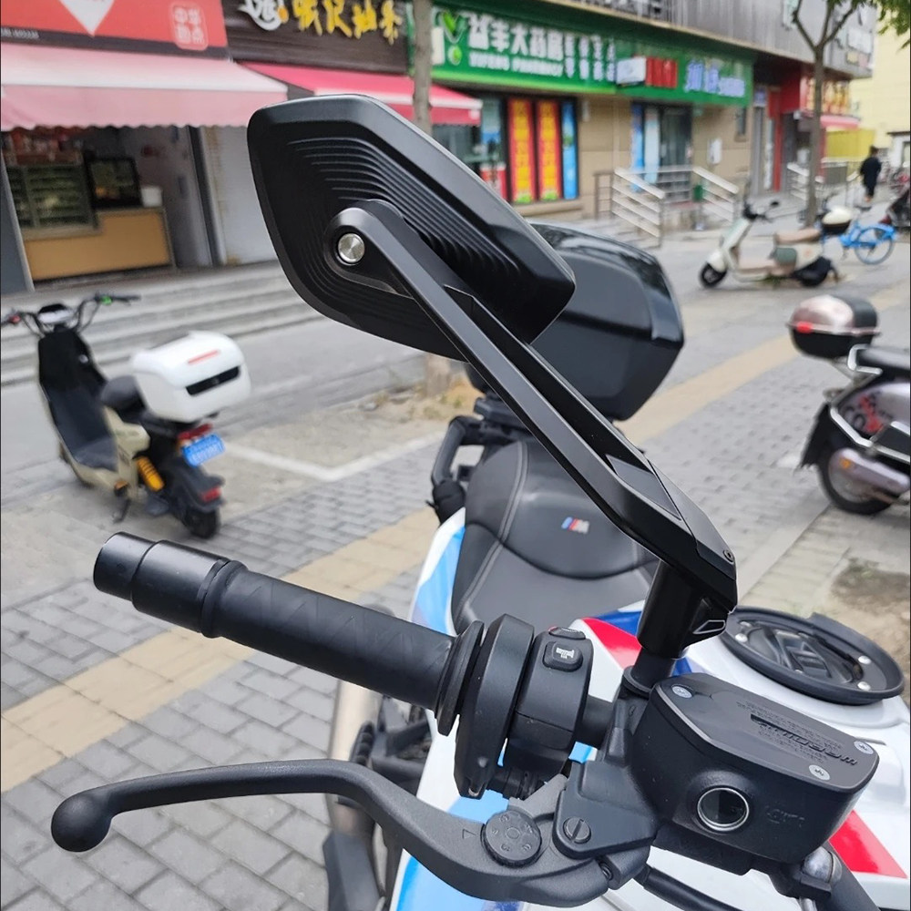 Suitable for Wuji Ds525X Large Field of View Reflector Modified Aluminum Alloy Large Mirror Motorcycle Universal Rearview Mirror