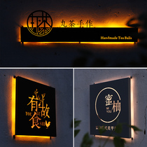 Head hollow out to develop luminous word door making led shop creative signboard light box Billboard outdoor set