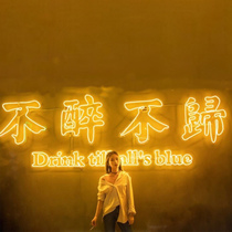 led Hong Kong style neon light luminous characters custom decoration ins internet celebrity check-in wall barbecue bar advertising sign