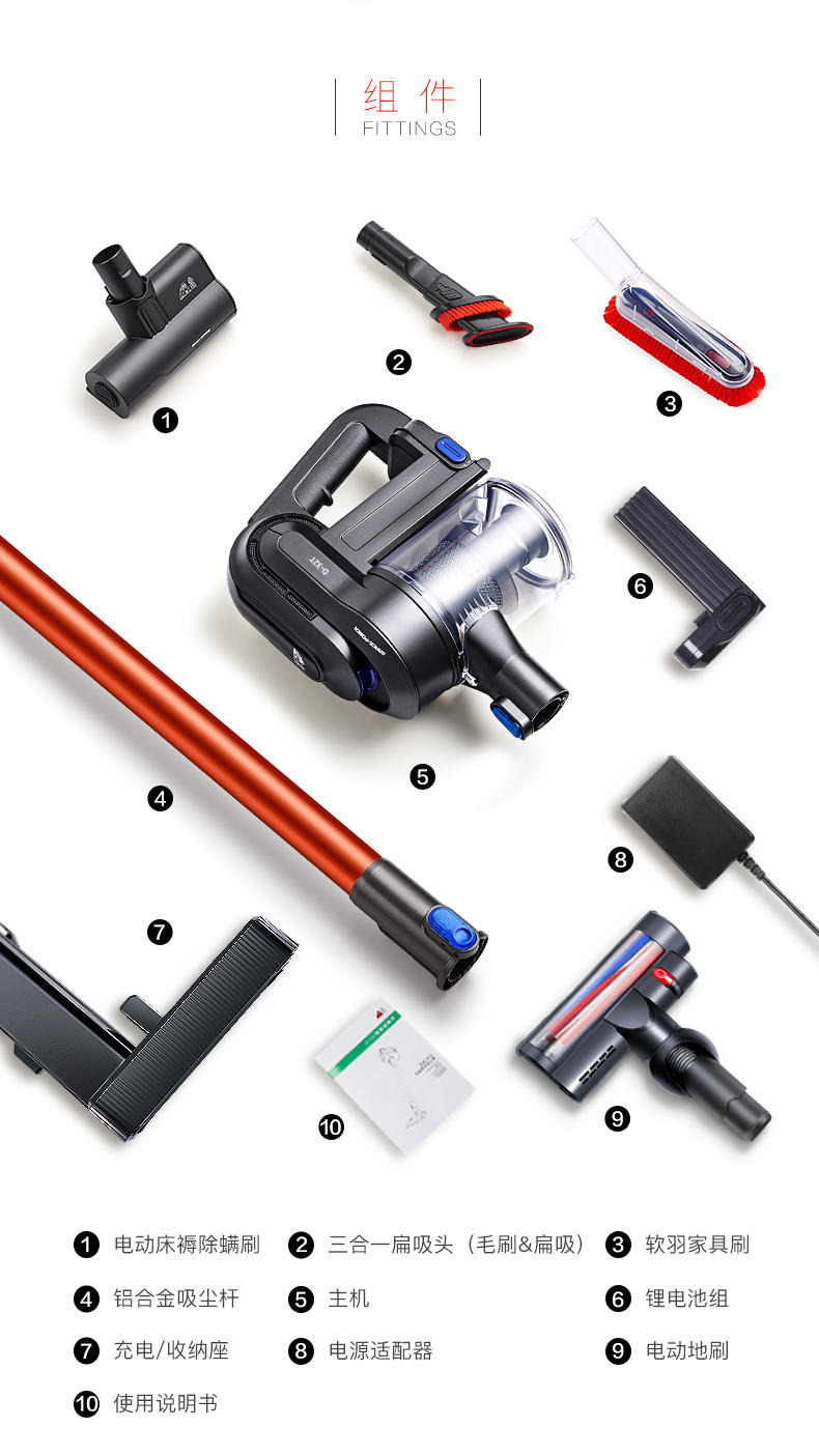 hút bụi dyson Máy hút bụi không dây cho chó con D-531 cầm tay câm cầm tay mạnh mẽ sạc mạnh máy hút ẩm d531 - Máy hút bụi máy hút bụi đệm