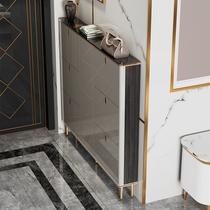Ultra-slim shoe cabinet 17cm Home doorways Narrow economy Type new tipping bucket Entry into the door CLOSED DOOR INTEGRATED SIMPLE LITTLE FAMILY TYPE