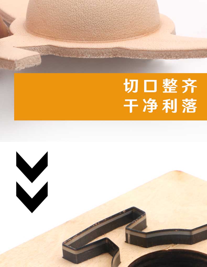 Hàng thủ công làm bằng da dụng cụ tự làm cá voi nhỏ quỷ da định hình chuông da khuôn mặt dây chuyền vật liệu gói bán thành phẩm - Công cụ & vật liệu may DIY kim khâu len