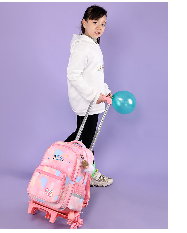 Детский чемодан 新款拉杆书包小学生女孩6-12周岁女童公主二三到六年级防水减负 OTHER